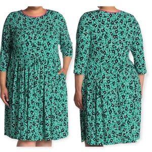 Eliza J Jersey Floral Dress